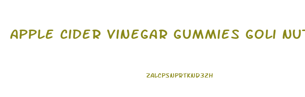 apple cider vinegar gummies goli nutrition details