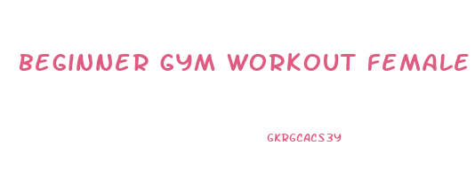 beginner gym workout female to lose weight