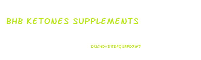 bhb ketones supplements