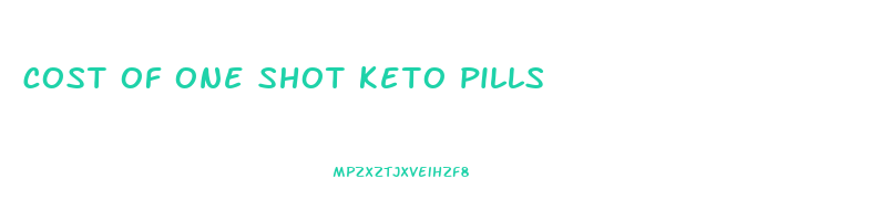 cost of one shot keto pills