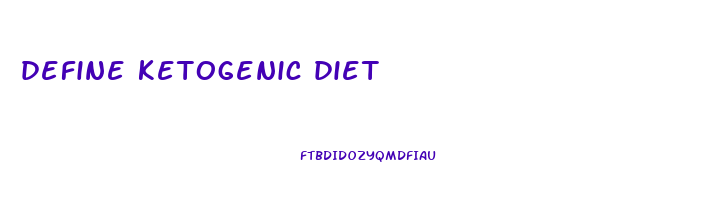 define ketogenic diet