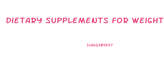 dietary supplements for weight loss in india