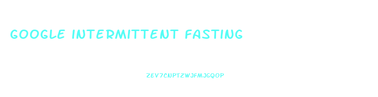google intermittent fasting