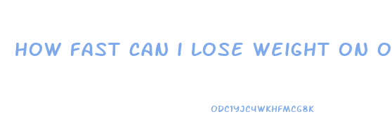 how fast can i lose weight on optavia