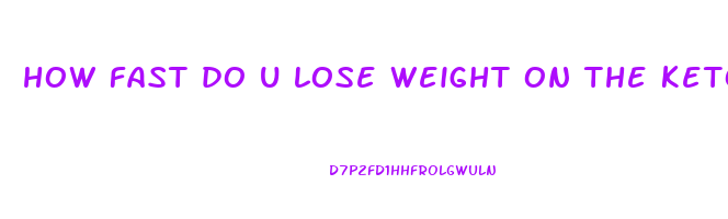 how fast do u lose weight on the keto diet