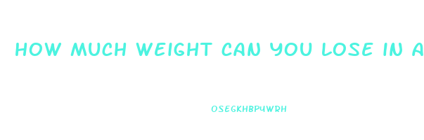 how much weight can you lose in a week fast