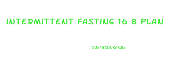 intermittent fasting 16 8 plan