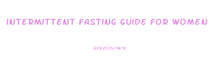 intermittent fasting guide for women