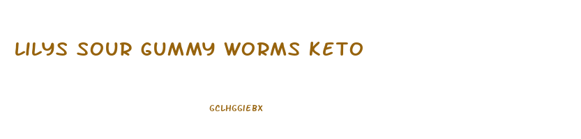 lilys sour gummy worms keto