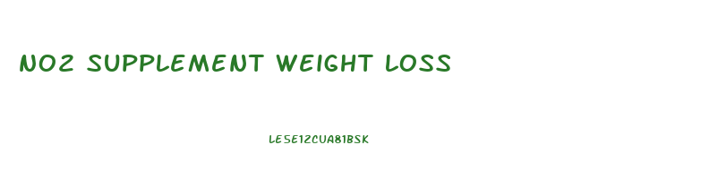 no2 supplement weight loss