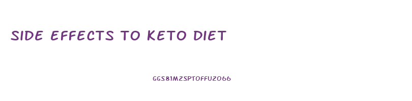 side effects to keto diet