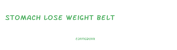 stomach lose weight belt