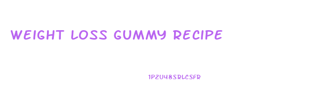 weight loss gummy recipe