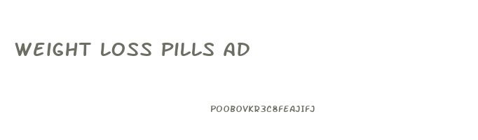 weight loss pills ad
