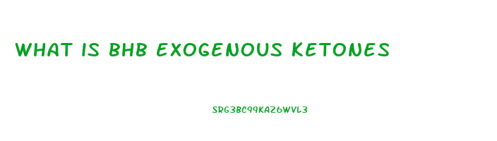what is bhb exogenous ketones
