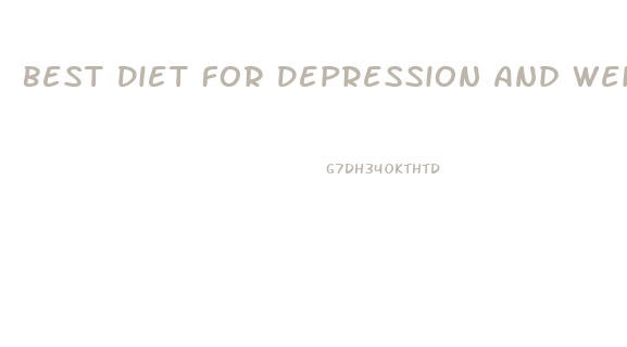 Best Diet For Depression And Weight Loss