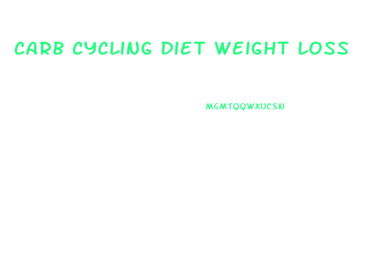 Carb Cycling Diet Weight Loss