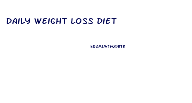 Daily Weight Loss Diet