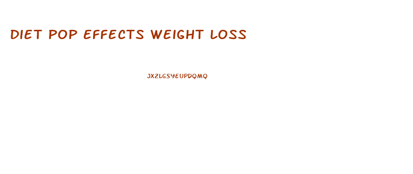 Diet Pop Effects Weight Loss