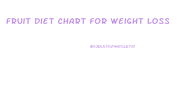 Fruit Diet Chart For Weight Loss