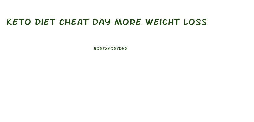 Keto Diet Cheat Day More Weight Loss