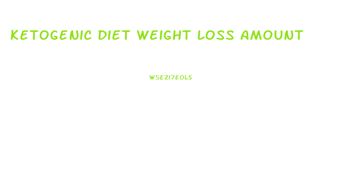Ketogenic Diet Weight Loss Amount