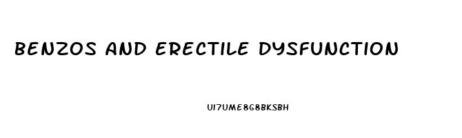 Benzos And Erectile Dysfunction