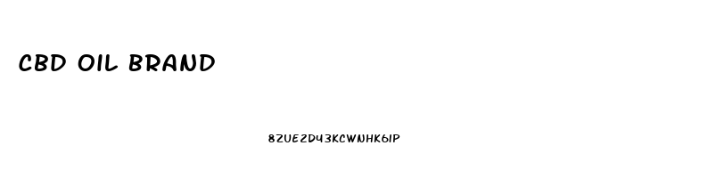 Cbd Oil Brand