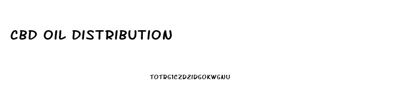Cbd Oil Distribution