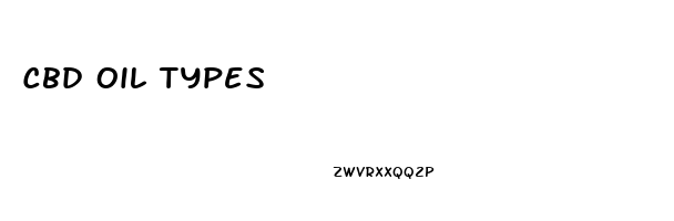 Cbd Oil Types