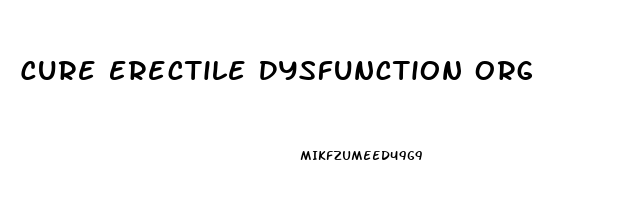 Cure Erectile Dysfunction Org