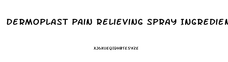 Dermoplast Pain Relieving Spray Ingredients