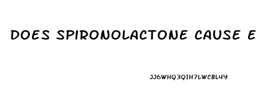 Does Spironolactone Cause Erectile Dysfunction