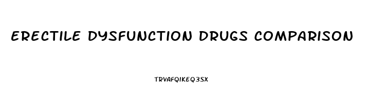 Erectile Dysfunction Drugs Comparison