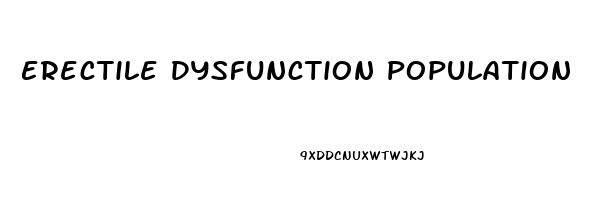 Erectile Dysfunction Population