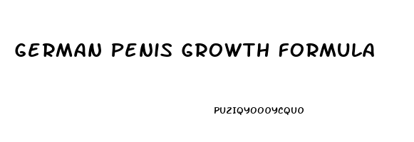 German Penis Growth Formula