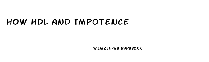 How Hdl And Impotence