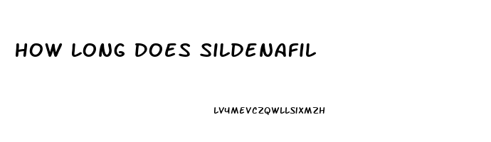 How Long Does Sildenafil