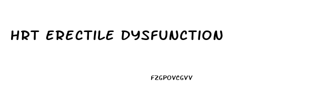 Hrt Erectile Dysfunction