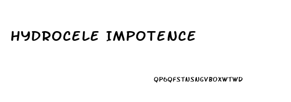 Hydrocele Impotence