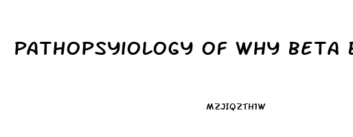 Pathopsyiology Of Why Beta Blocker Cause Impotence