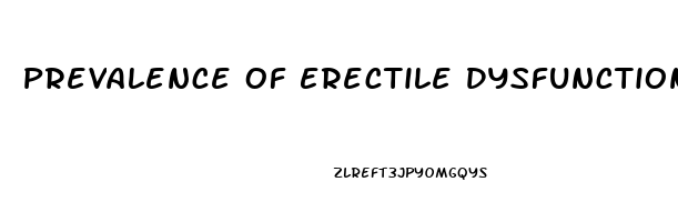 Prevalence Of Erectile Dysfunction In Us