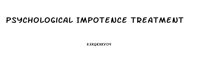 Psychological Impotence Treatment