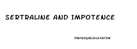 Sertraline And Impotence