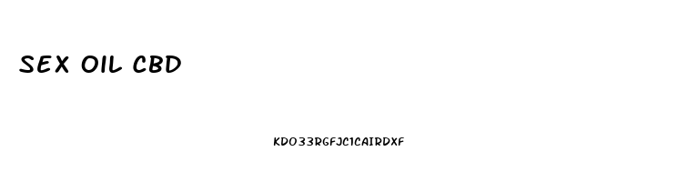 Sex Oil Cbd