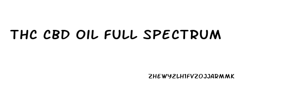 Thc Cbd Oil Full Spectrum