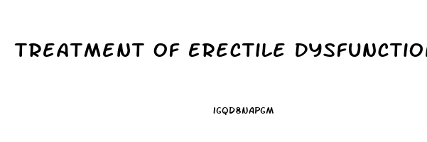 Treatment Of Erectile Dysfunction Due To Low Testosterone