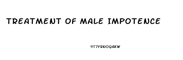Treatment Of Male Impotence
