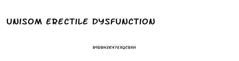 Unisom Erectile Dysfunction