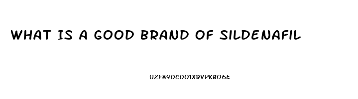 What Is A Good Brand Of Sildenafil